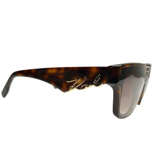 KARL LAGERFELDKL616S Cut Out SignatureSunglasses - Tortoise Shell + Gold